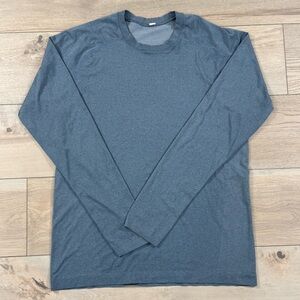 Lululemon Men's Blue Long Sleeve Get Outside Get Sweaty Time To Get Dirty  Shirt